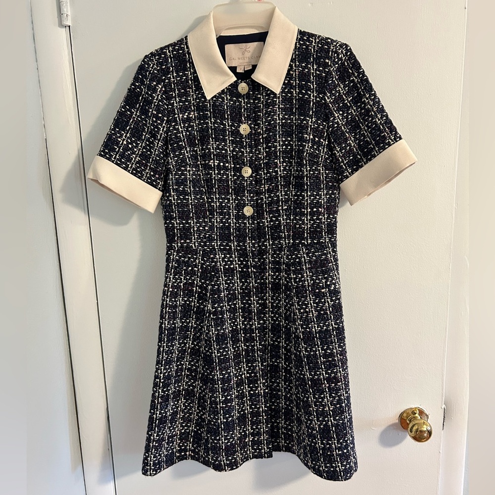 Gal Meets Glam Tweed dress